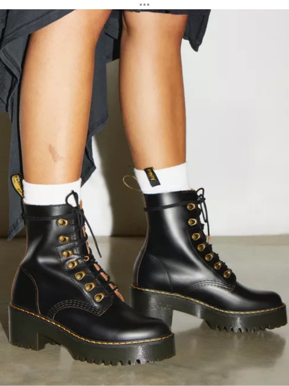 Dr. Martens Leona Women's Smooth Leather Heeled Boots